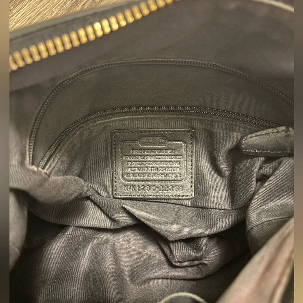 Coach Legacy Courtenay Hobo bag, style number 22381 Black Leather